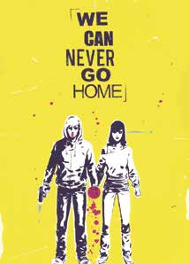 Copertina fumetto WE CAN NEVER GO HOME