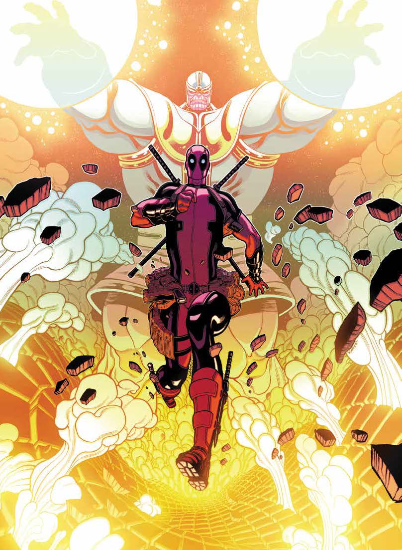 Copertina fumetto DEADPOOL CONTRO THANOS