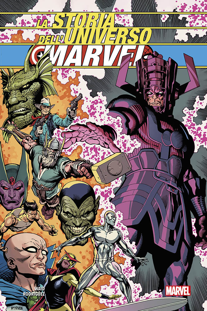 Copertina fumetto LA STORIA DELL'UNIVERSO MARVEL