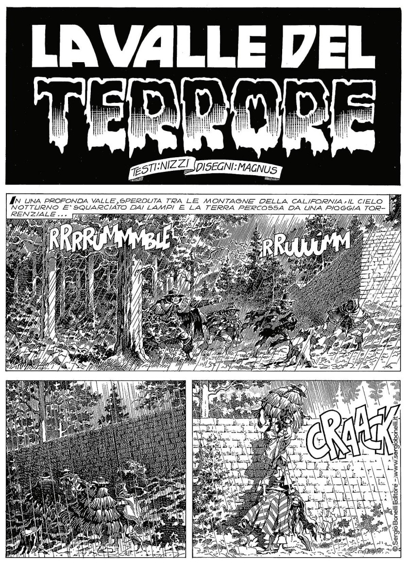 Dettaglio fumetto TEX: LA VALLE DEL TERRORE