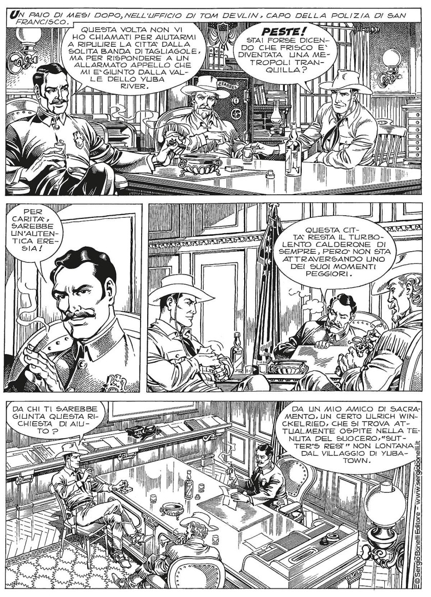 Dettaglio fumetto TEX: LA VALLE DEL TERRORE