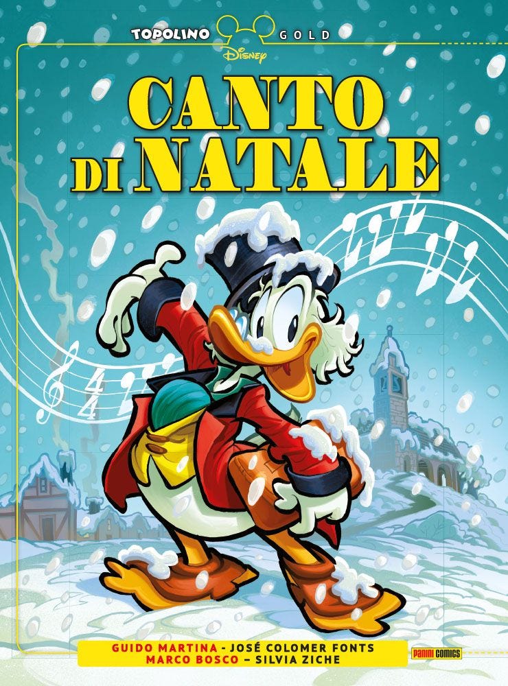 Copertina fumetto CANTO DI NATALE