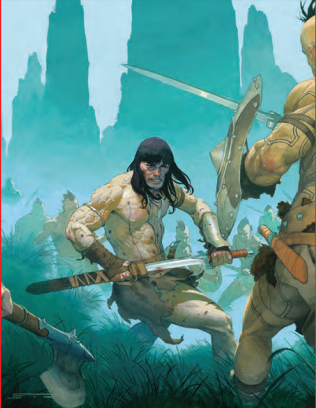 Copertina fumetto CONAN IN BIANCO E NERO