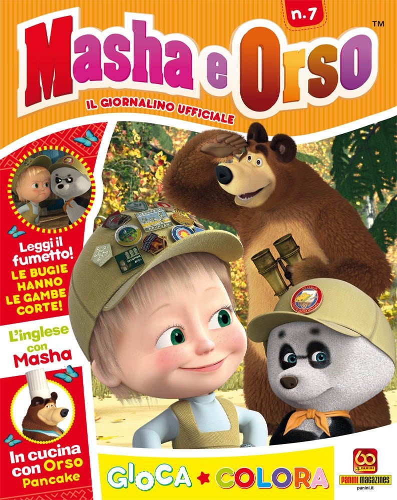 Copertina fumetto MASHA E ORSO MAGAZINE vol. 7
