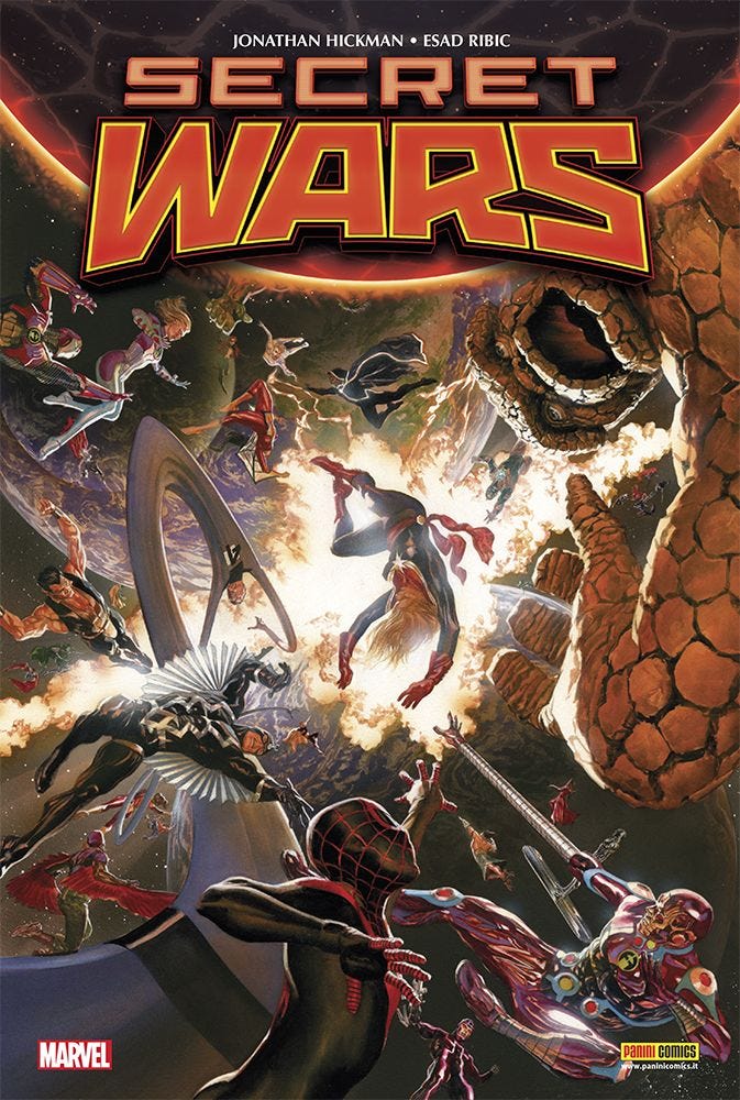 Copertina fumetto SECRET WARS