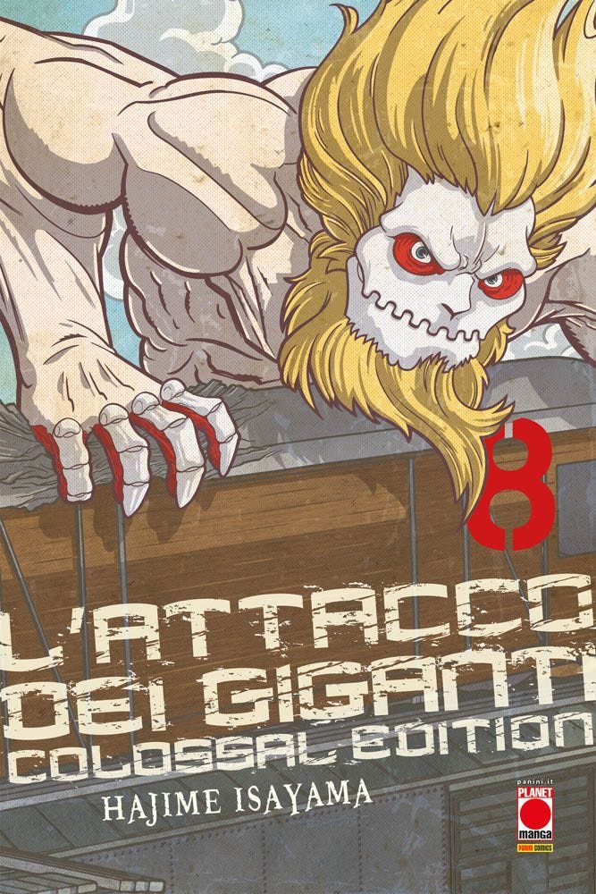 Copertina fumetto L'ATTACCO DEI GIGANTI - COLOSSAL EDITION vol. 8