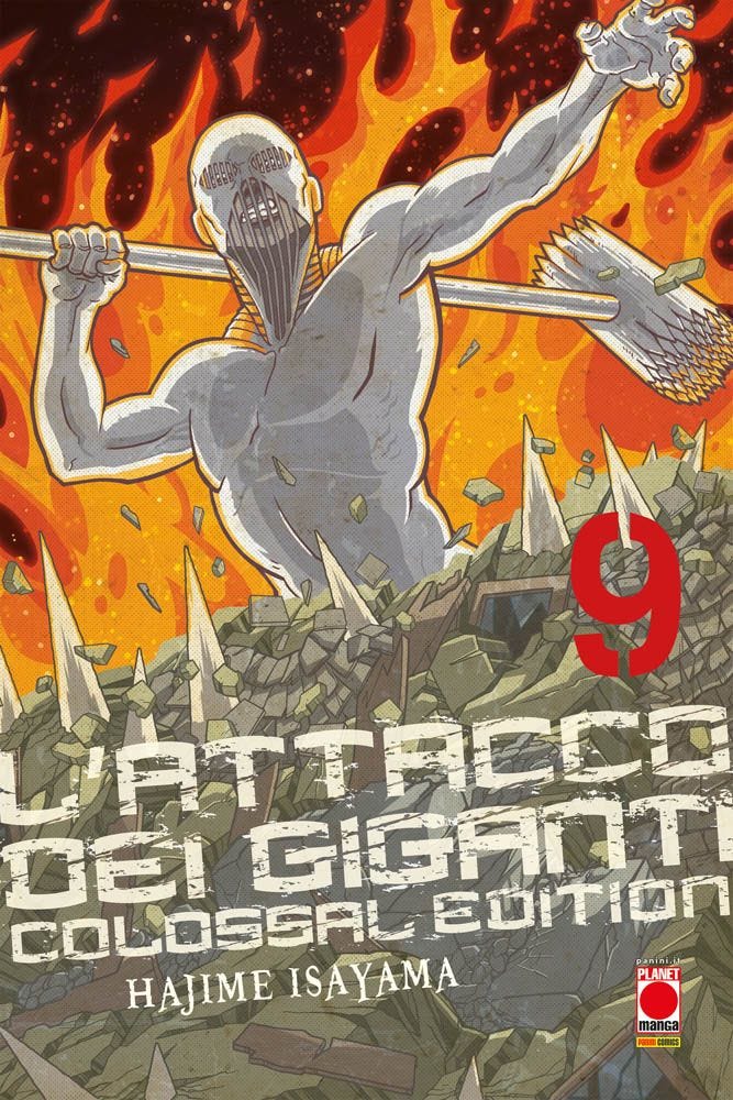 Copertina fumetto L'ATTACCO DEI GIGANTI - COLOSSAL EDITION vol. 9