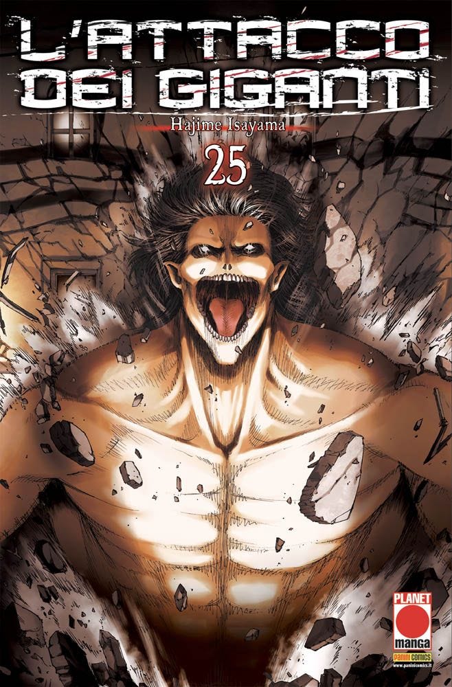 Copertina fumetto L'ATTACCO DEI GIGANTI vol. 25