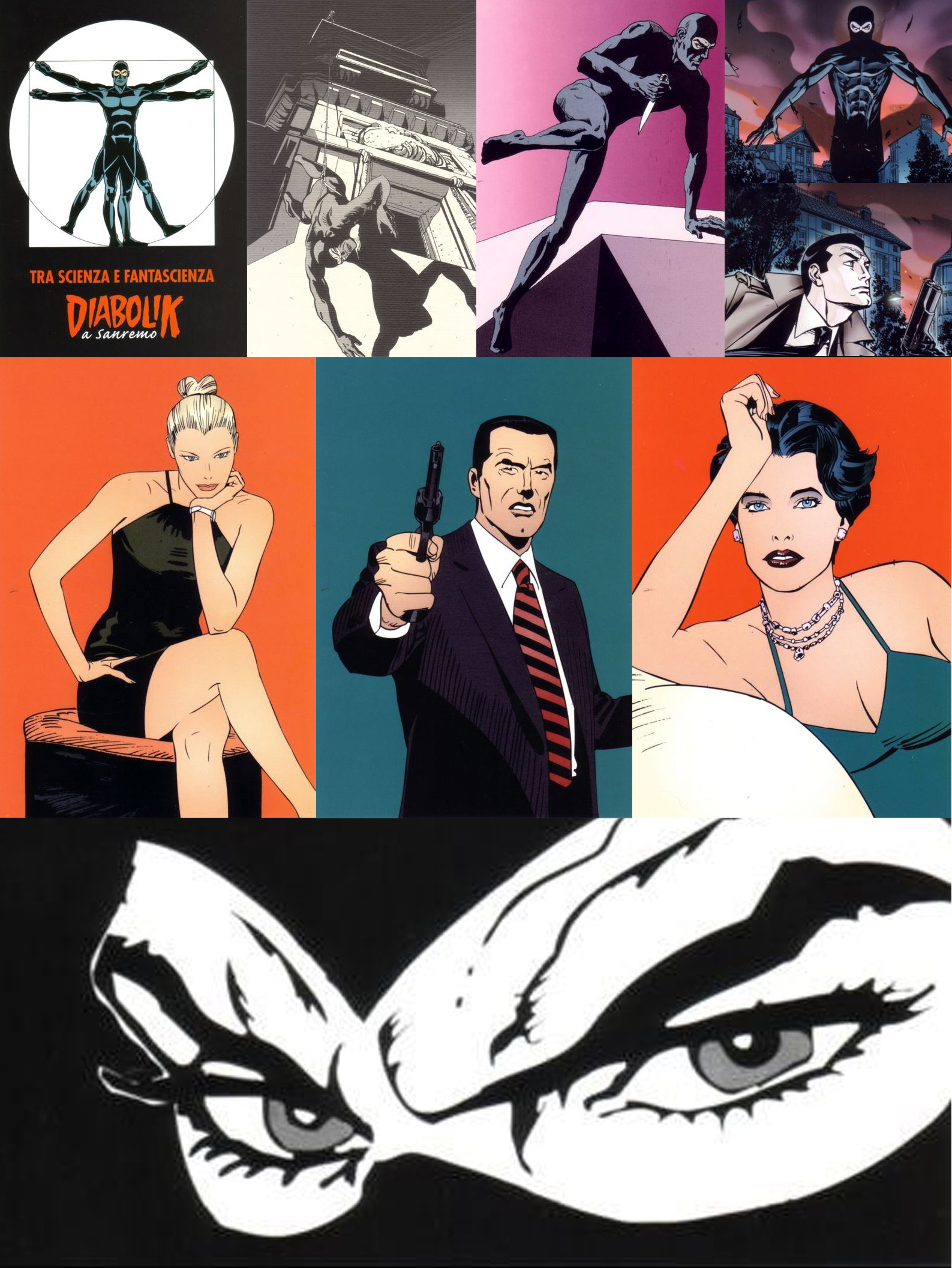 DIABOLIK A SANREMO CARTOLINE SET 10