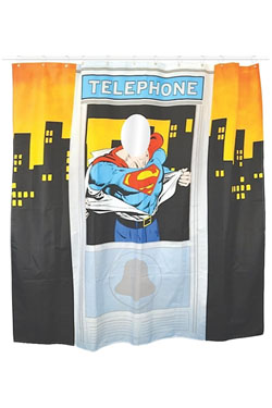 SUPERMAN SHOWER CURTAIN TELEPHONE