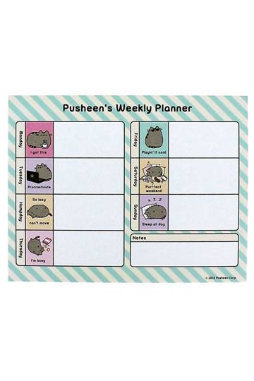 PUSHEEN DESK PAD WEEKLY PLANNER
