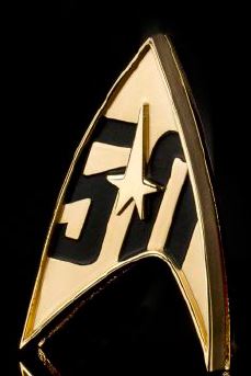 STAR TREK 50TH ANN MAGNETIC BADGE