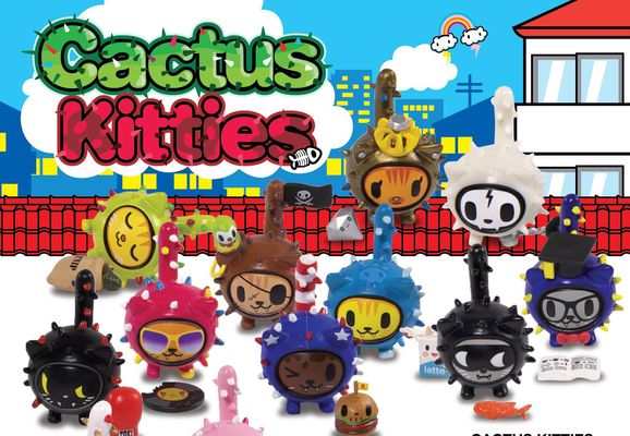 CACTUS KITTIES DISPLAY 30 PEZZI
