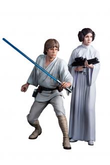 STAR WARS LUKE SKYWALKER & LEIA ARTFX+ ST.