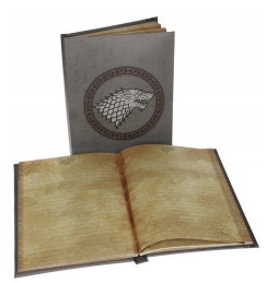 GAME OF THRONES NOTEBOOK W/LIGHT STARK