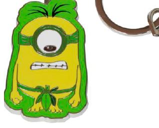 MINIONS AU NATUREL METAL KEYCHAIN