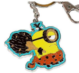 MINIONS STONE AGE METAL KEYCHAIN