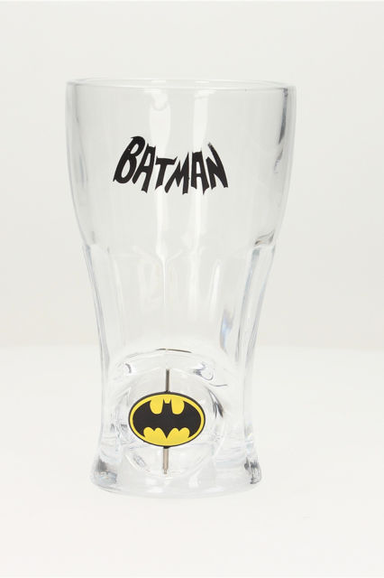 BATMAN SPINNING LOGO SODA GLASS