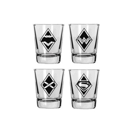 BATMAN VS SUPERMAN MINI GLASSES SET