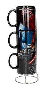 STAR WARS BLACK FIRST ORDER STACKABLE MUGS