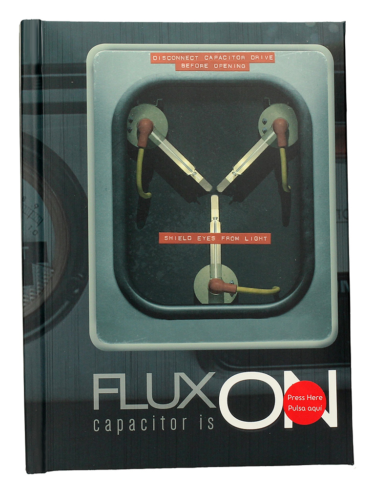 BACK TO THE FUTURE FLUX ON LIGHT UP NOTEBOOK
