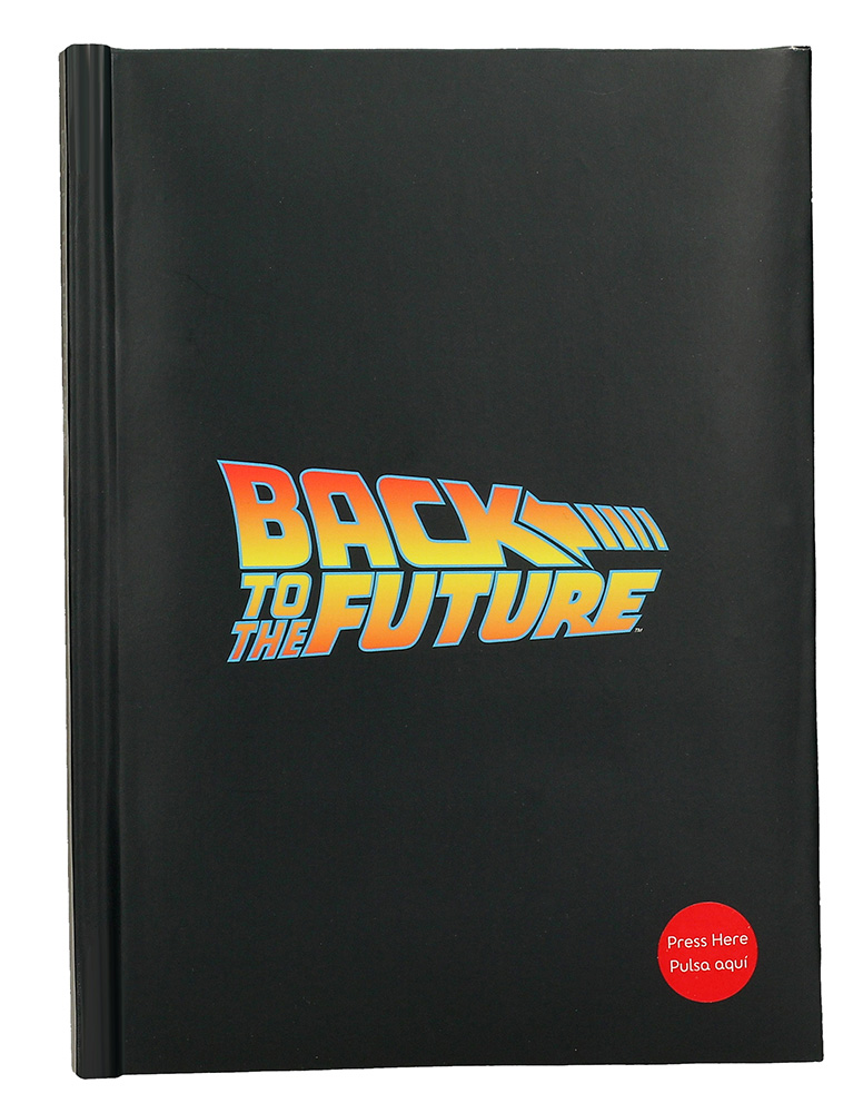 BACK TO THE FUTURE LOGO LIGHT UP NOTEBOOK