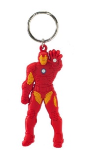 IRON MAN SOFT TOUCH PVC KEY RING