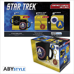 STAR TREK MUG KEYCHAIN BADGES BOX