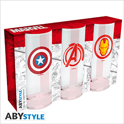 MARVEL 3 GLASSES SET