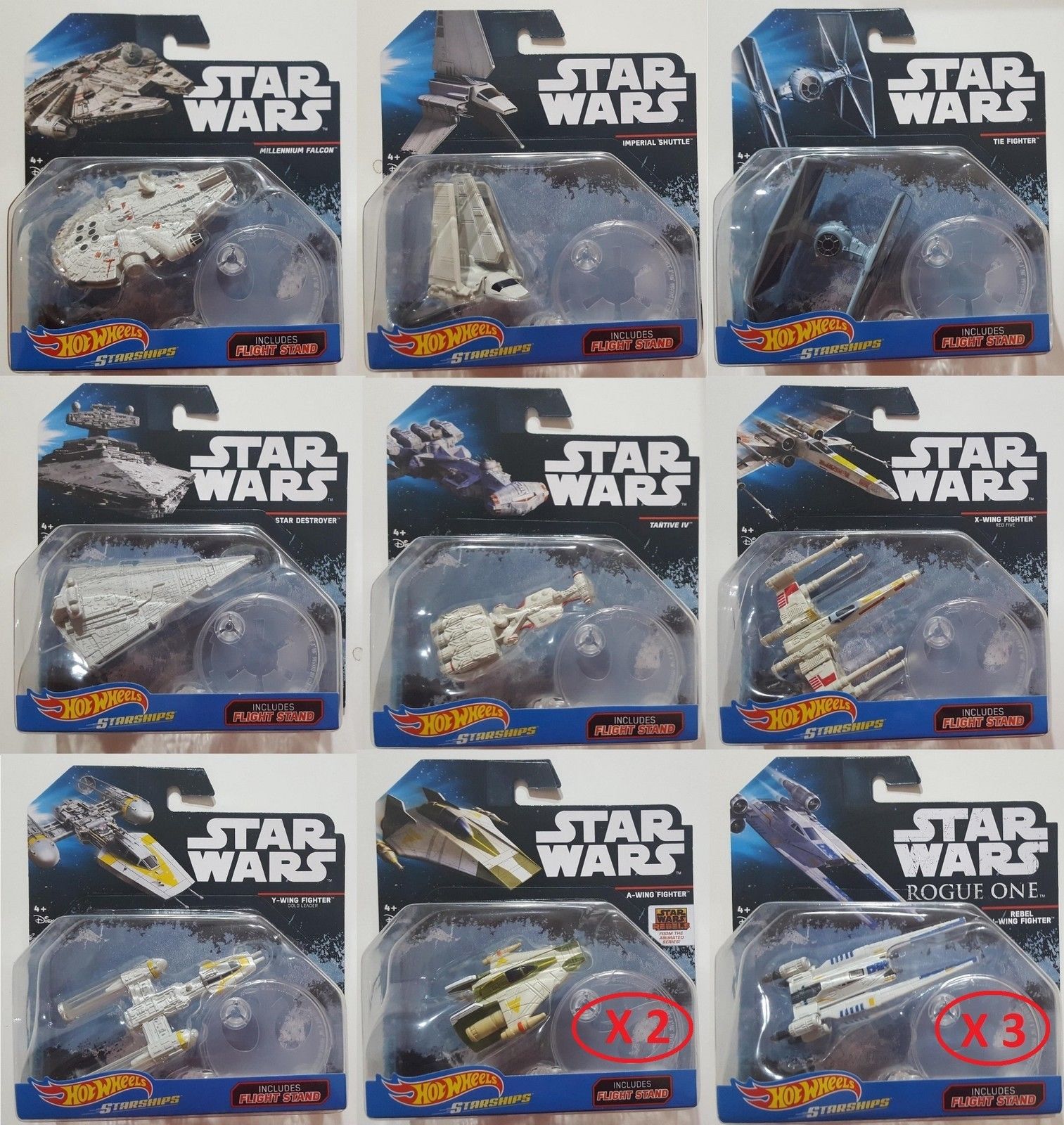 STAR WARS STARSHIP COLL SET 12