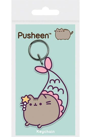 PUSHEEN PURRMAID RUBBER KEYCHAIN