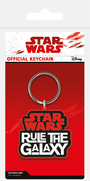 STAR WARS RULE THE GALAXY RUBBER KEYCHAIN