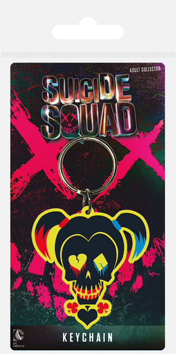 SUICIDE SQUAD HARLEY SKULL KEYCHAIN