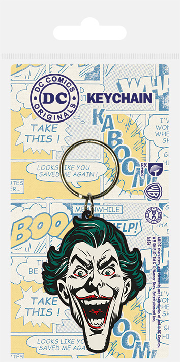THE JOKER HEAD RUBBER KEYCHAIN