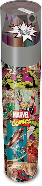 MARVEL COMIC PANELS PENCIL TUBES