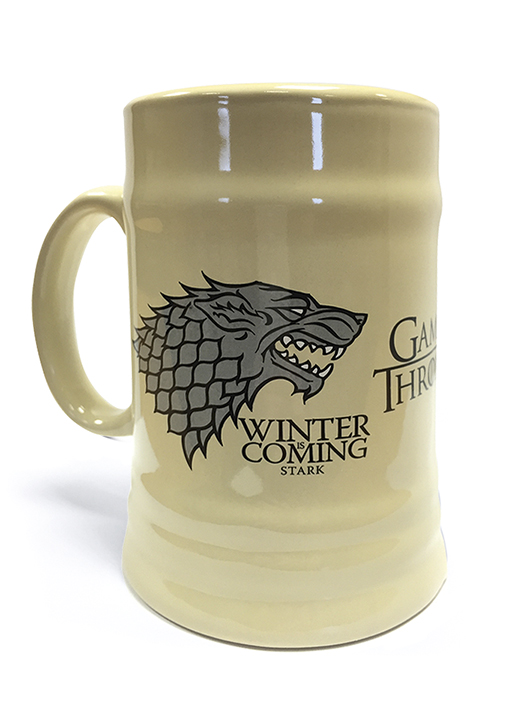 GAME OF THRONES STARK CERAMIC STEIN