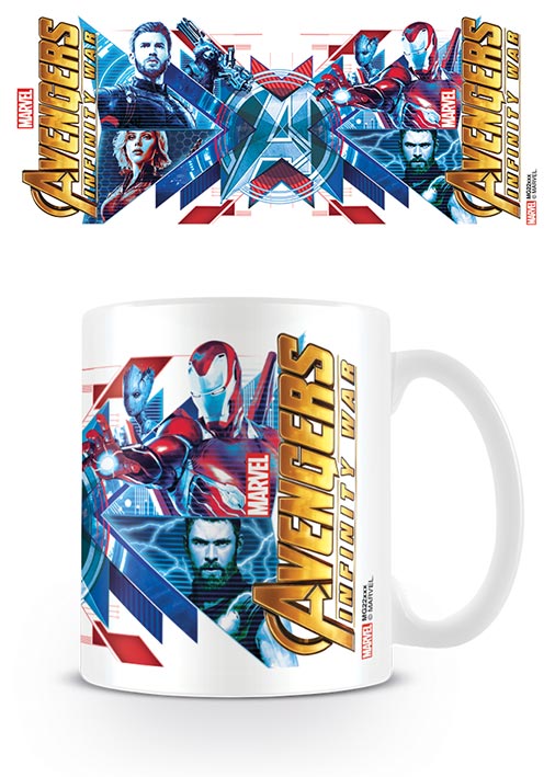 AVENGERS INFINITY WAR MUG RED BLUE