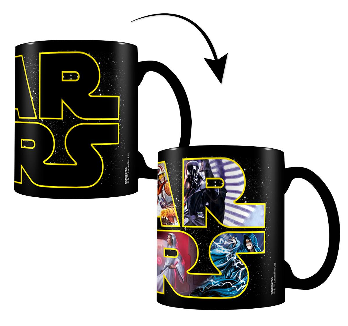 STAR WARS LOGO CHARACTERS HEAT CHANGE MUG