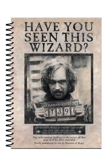 HARRY POTTER SIRIUS BLACK SPIRAL NOTEBOOK A5