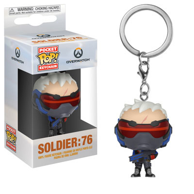 OVERWATCH SOLDIER: 76 KEYCHAIN POP