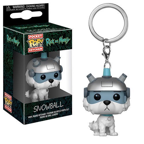 RICK & MORTY SNOWBALL KEYCHAIN