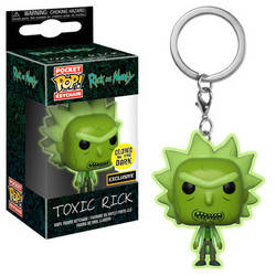 RICK & MORTY TOXIC RICK GITD KEYCHAIN