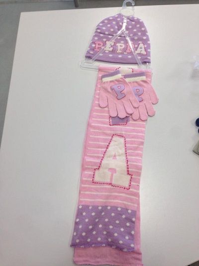 PEPPA PIG SCIAPA/CAPPELLO/GUANTI