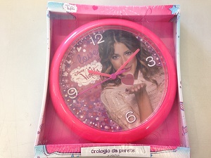 VIOLETTA OROLOGIO DA PARETE ROSA