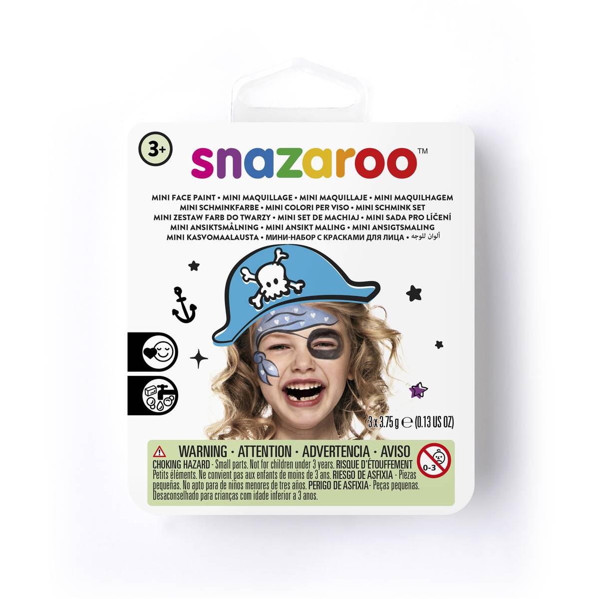MINI FACE PAINT BLUE PIRATE BOX (12
