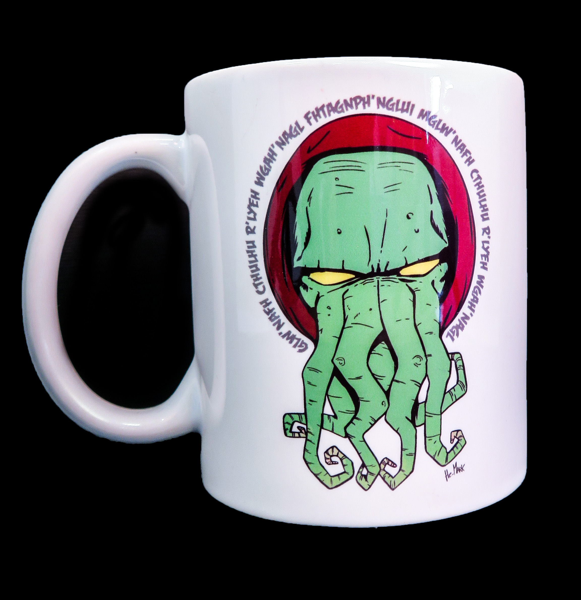 CTHULHU MUG WHITE TWO IMAGES
