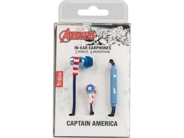 MARVEL CAP. AMERICA EARPHONES W. M.