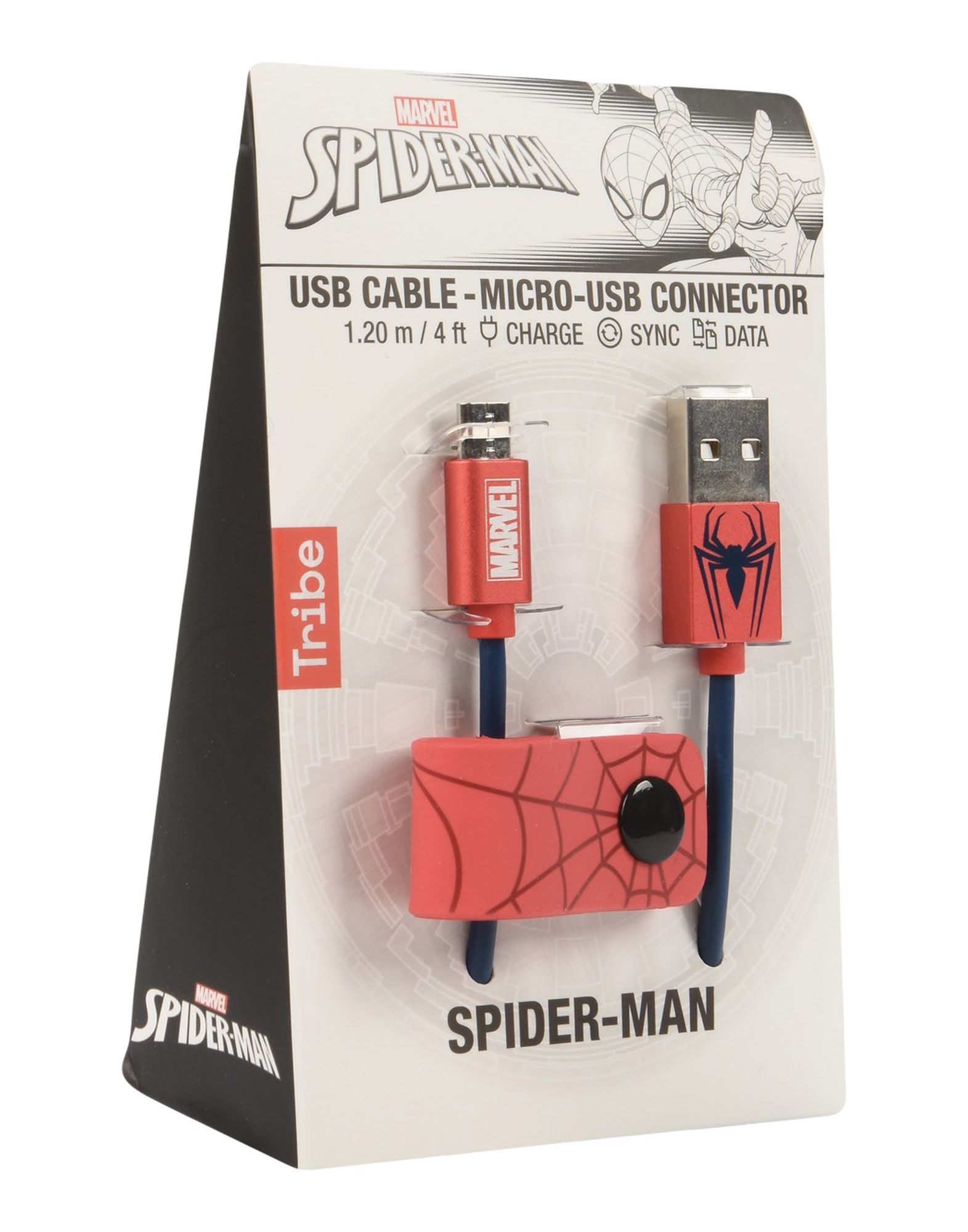 MARVEL SPIDER MAN MICROUSB (1,2 M)